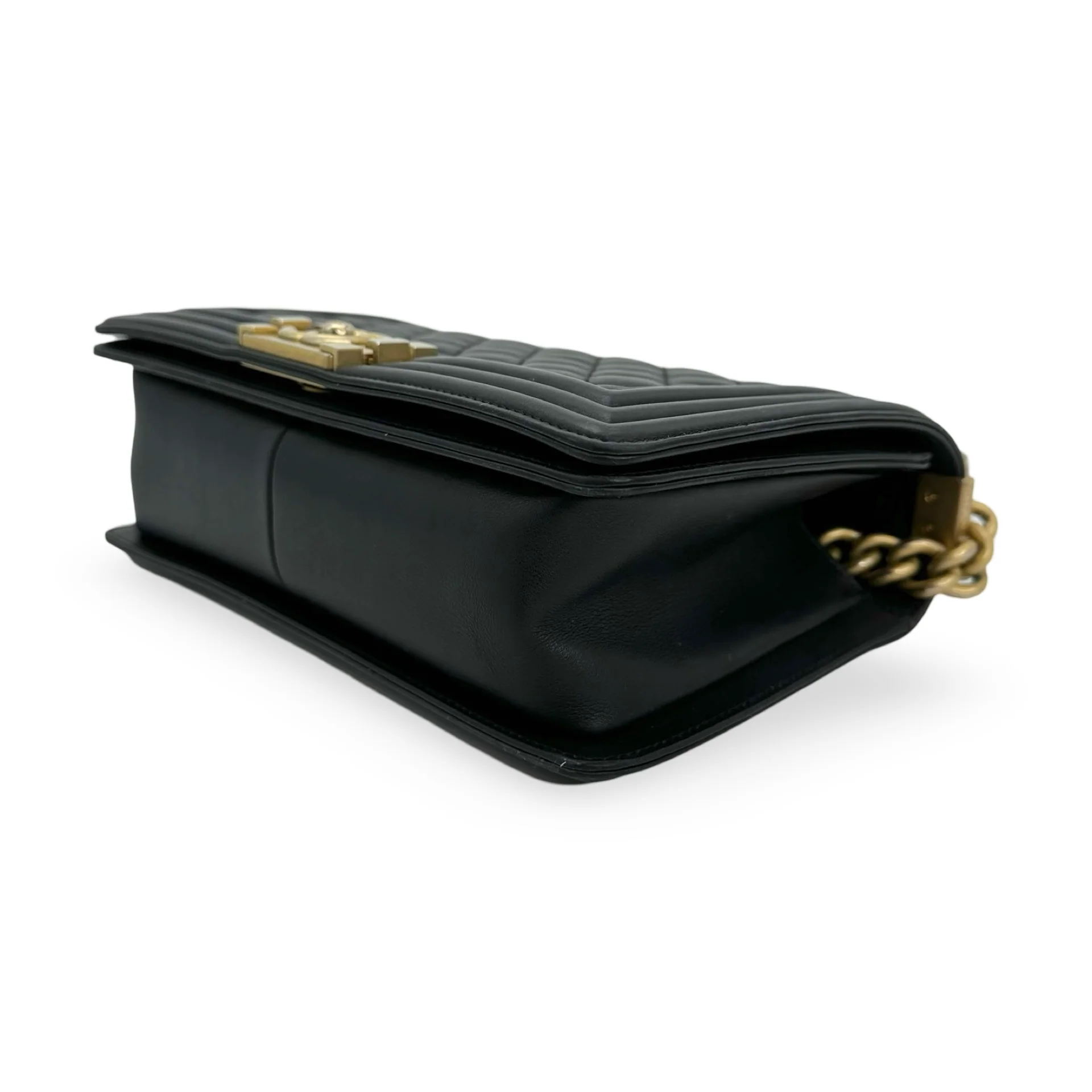 Quilted Lambskin Old Medium Boy Bag - Image 3