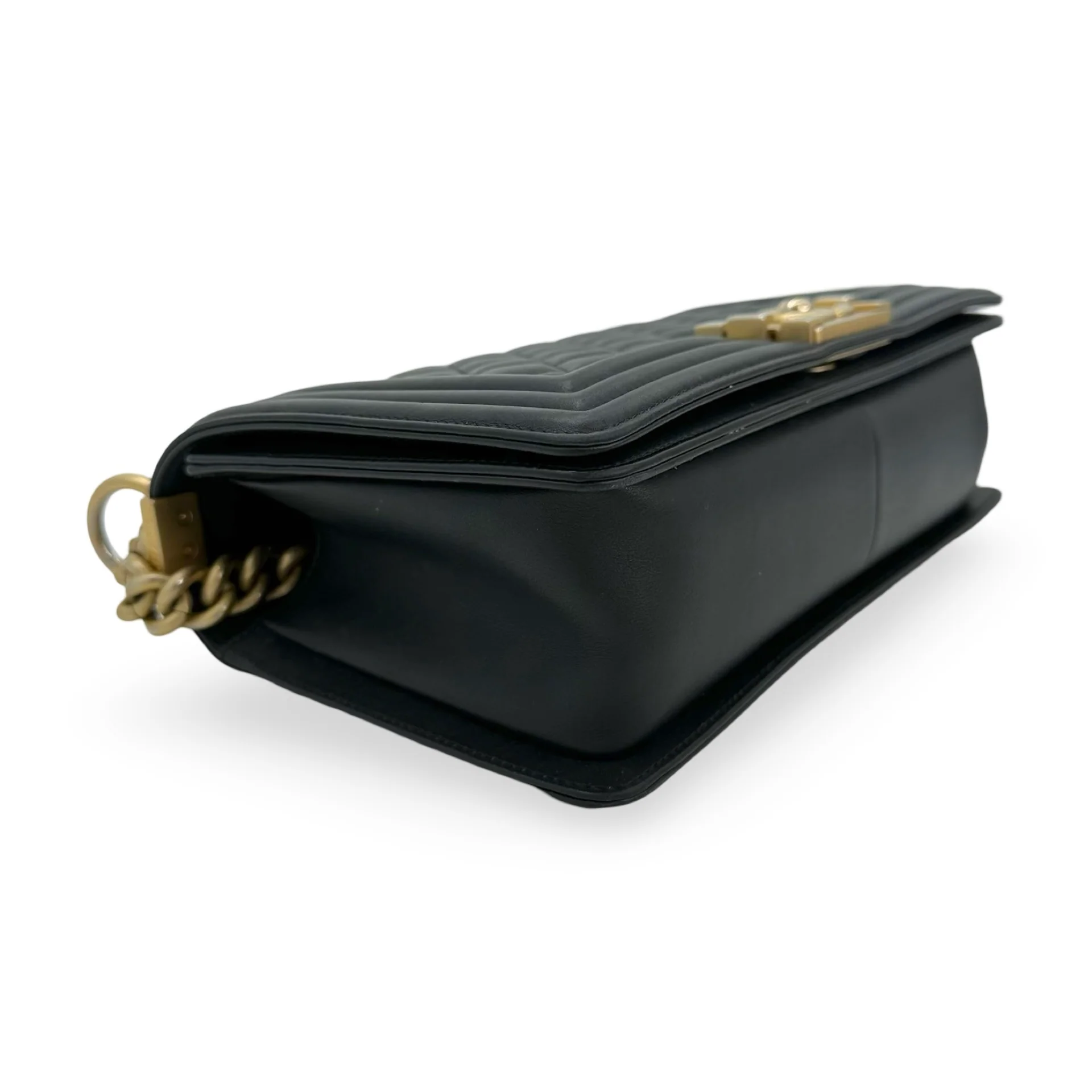 Quilted Lambskin Old Medium Boy Bag - Image 5