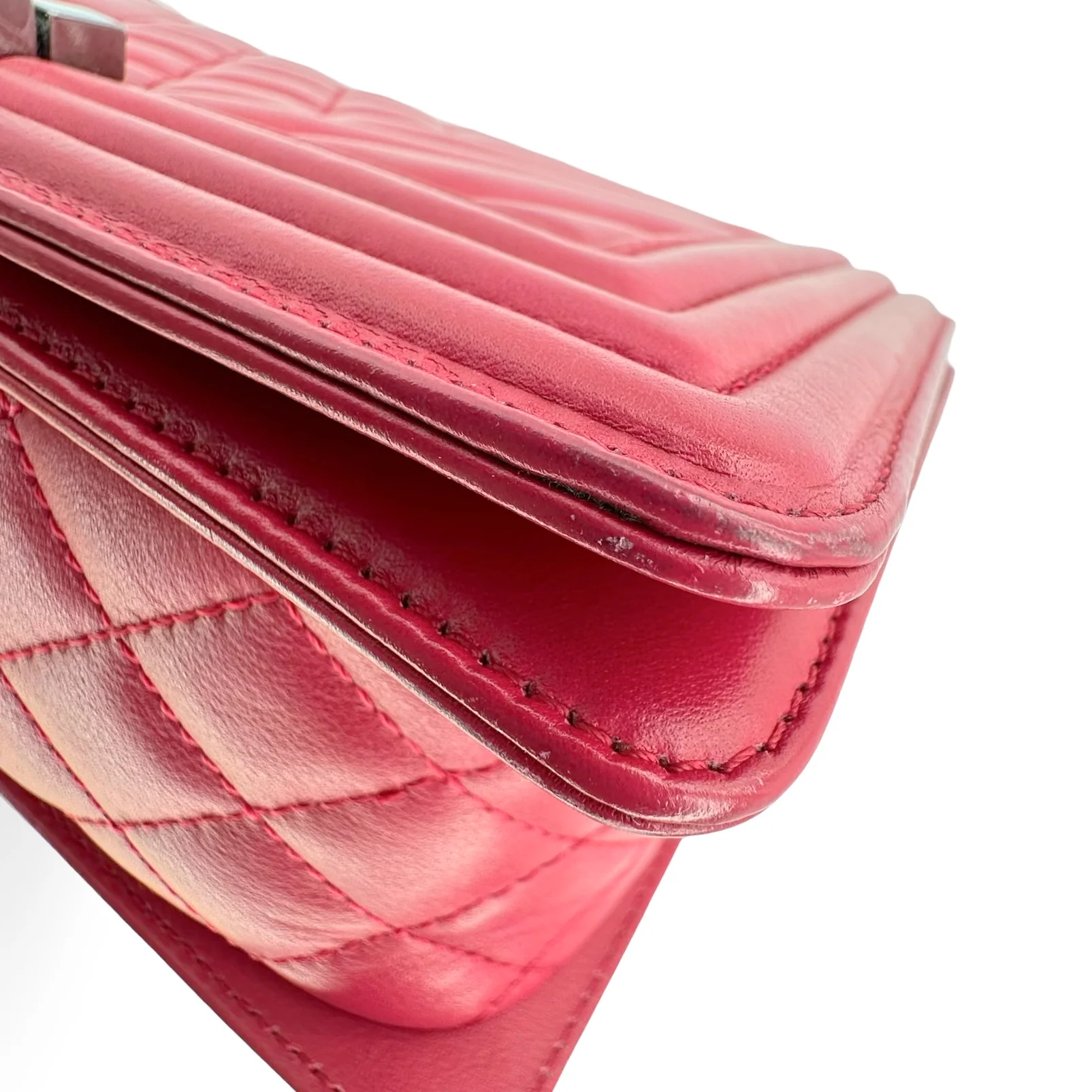 Quilted Mixed Chevron Old Medium Boy Bag - Image 8