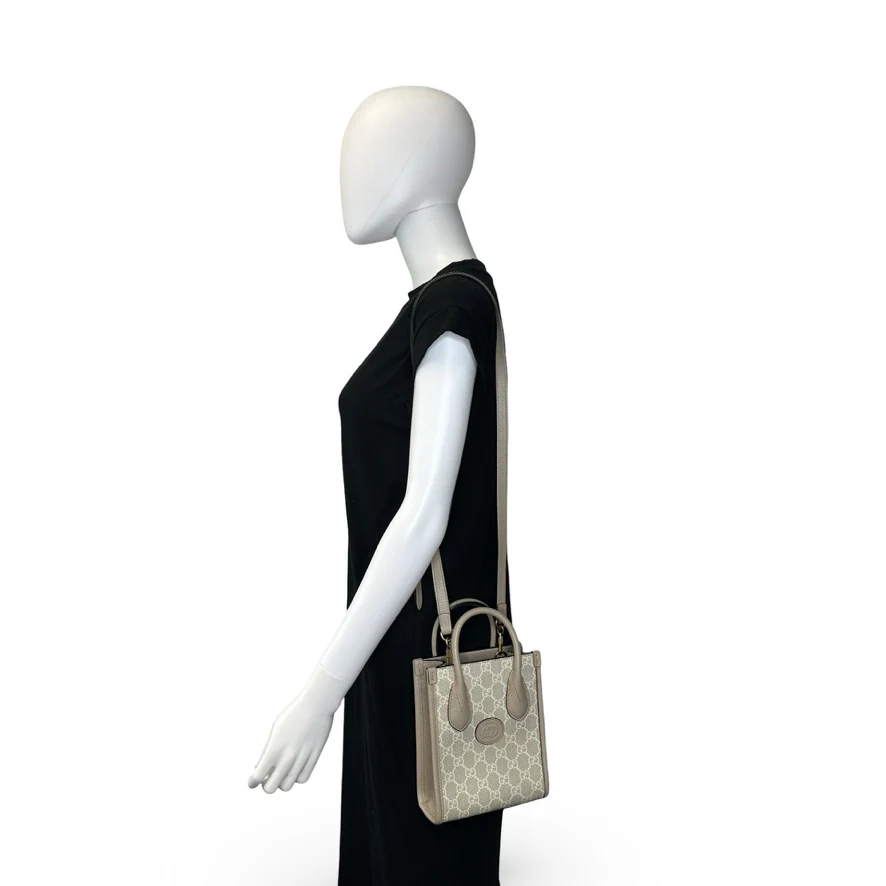 GG Supreme Interlocking G Mini Tote - Image 7