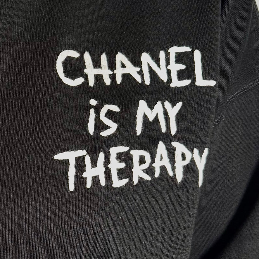 Sweatshirt: Chanel is My Therapy - Image 3